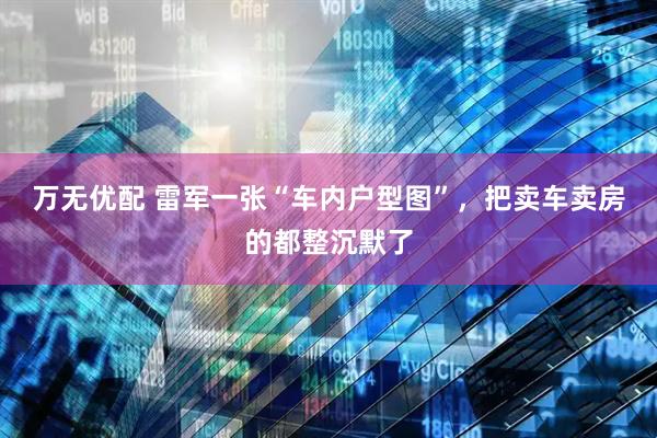 万无优配 雷军一张“车内户型图”，把卖车卖房的都整沉默了